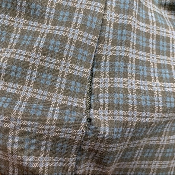 Orange Fashion Village NWT Tartan Plaid Slim Fit Ankle Pants, Large - Picture 15 of 16